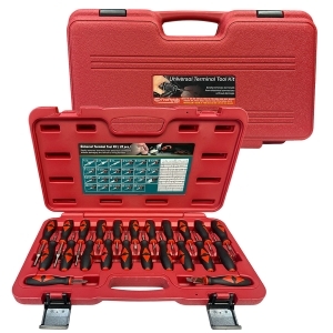 23-Piece Terminal Release Tool Kit for Connector & Pigtail Repairs