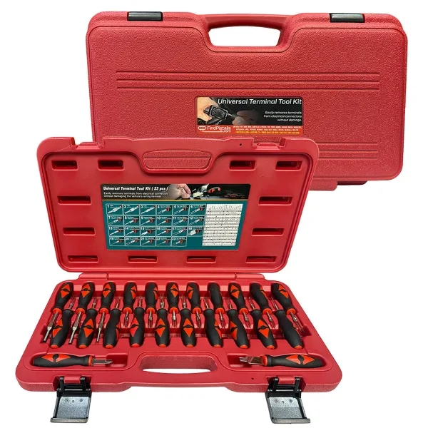 23-Piece Terminal Release Tool Kit for Connector & Pigtail Repairs