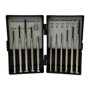 11-Piece Precision Mini Screwdriver Set – Flat & Phillips