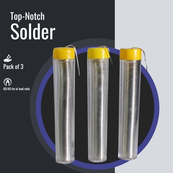 High-Grade Rosin-Core Solder – 60/40 Tin-Lead (3-Pack) - Image 2