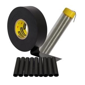 Pigtail Repair Trio – Solder, Electrical Tape & Shrink-Wrap Sleeves