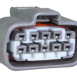 A23D10 is a 10-pin automotive connector which serves at least 7 functions for 1+ vehicles.