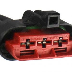 B32B3 is a 3-pin automotive connector which serves at least 15 functions for 2+ vehicles.