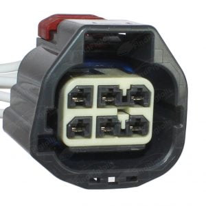 B84B6 is a 6-pin automotive connector which serves at least 7 functions for 1+ vehicles.