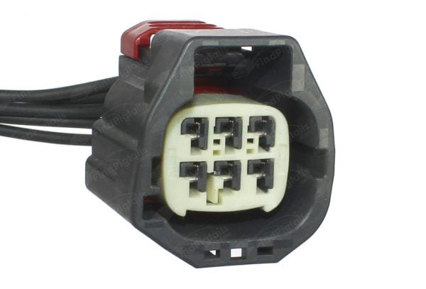 B87C6 is a 6-pin automotive connector which serves at least 37 functions for 0+ vehicles.