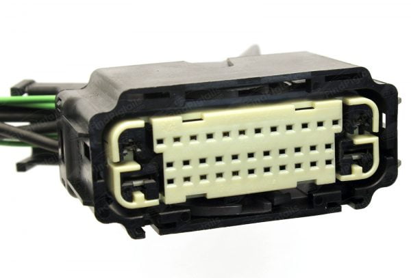 C32A38 is a 15-pin+ automotive connector which serves at least 7 functions for 3+ vehicles.