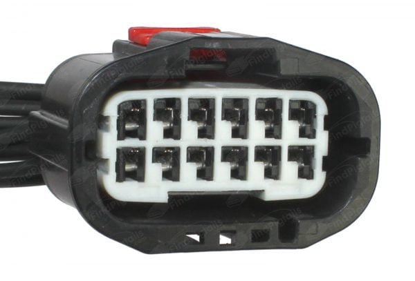 D16A12 is a 12-pin automotive connector which serves at least 18 functions for 1+ vehicles.