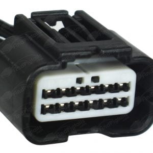 D21E12 is a 12-pin automotive connector which serves at least 6 functions for 1+ vehicles.