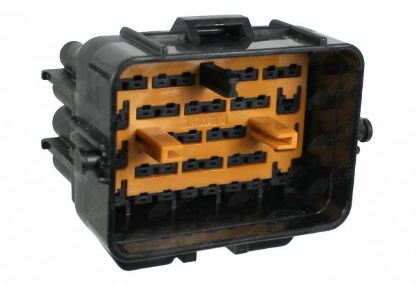 D61B36 is a 15-pin+ automotive connector which serves at least 4 functions for 1+ vehicles.