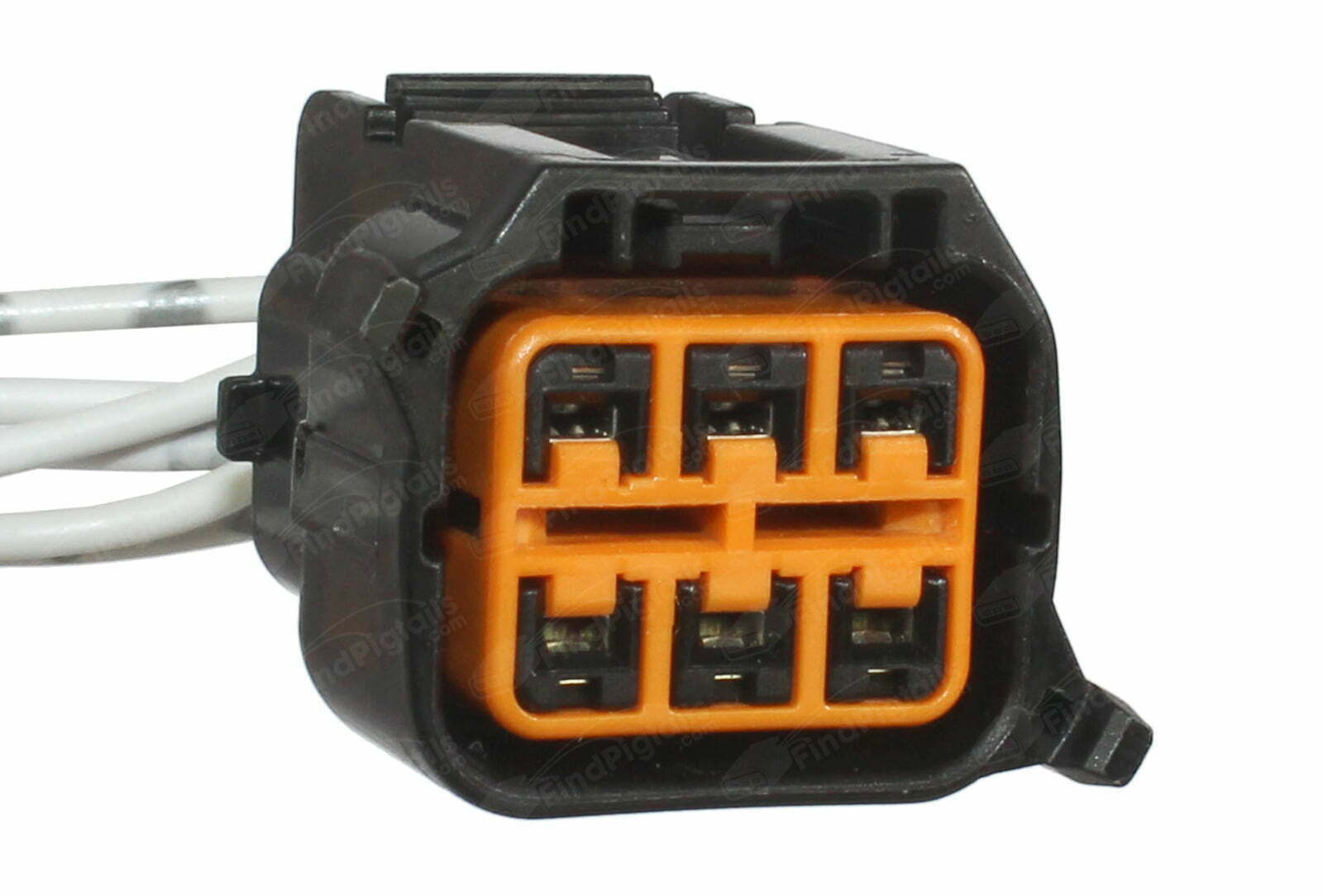 E71A6 is a 6-pin automotive connector which serves at least 25 functions for 1+ vehicles.
