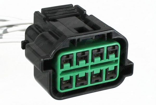 E71B8 is a 8-pin automotive connector which serves at least 50 functions for 1+ vehicles.