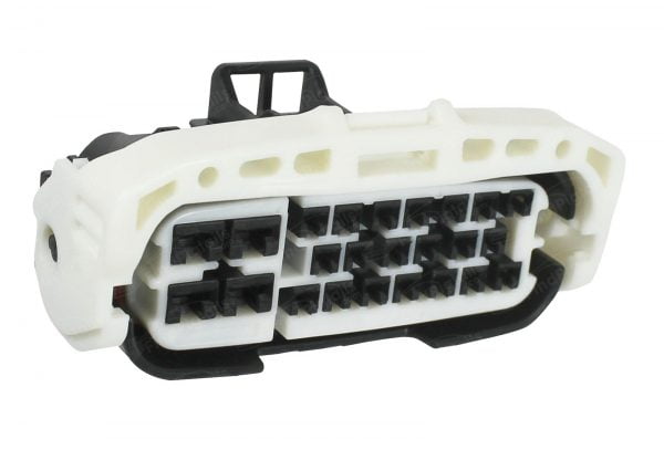 E9X24 is a 15-pin+ automotive connector which serves at least 15 functions for 1+ vehicles.