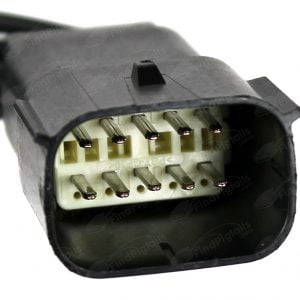 F24A10 is a 10-pin automotive connector which serves at least 21 functions for 1+ vehicles.