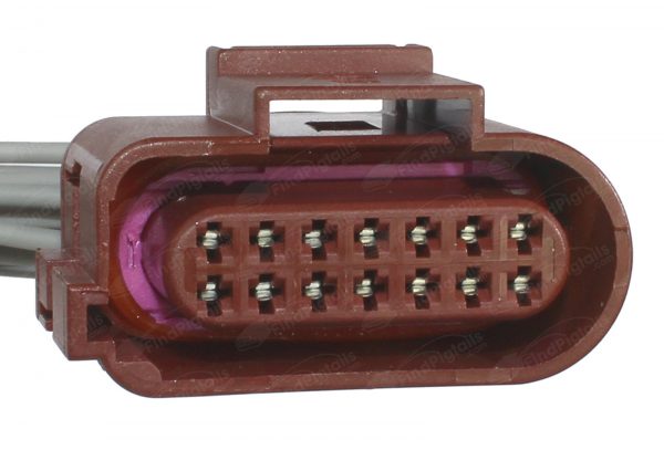L23A14 is a 14-pin automotive connector which serves at least 1 functions for 1+ vehicles.