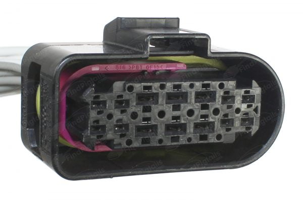 L56C14 is a 14-pin automotive connector which serves at least 159 functions for 1+ vehicles.