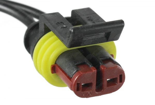 L73A2 is a 2-pin automotive connector which serves at least 27 functions for 1+ vehicles.