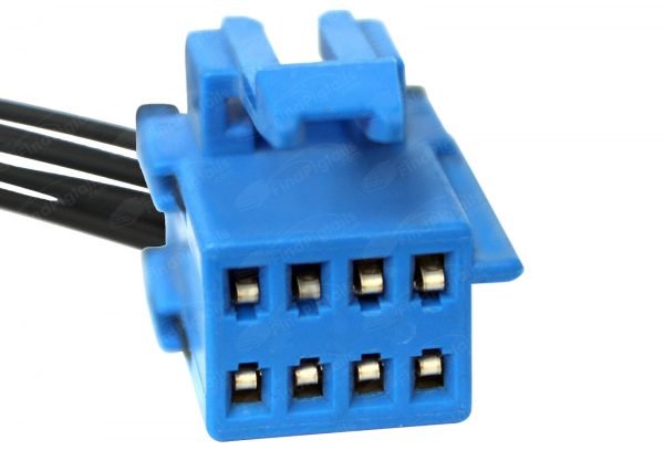 R45B8 is a 8-pin automotive connector which serves at least 8 functions for 1+ vehicles.