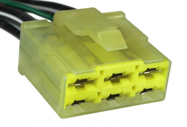 Y38C6 is a 6-pin automotive connector which serves at least 10 functions for 1+ vehicles.