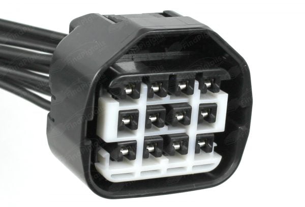 Y85B12 is a 12-pin automotive connector which serves at least 7 functions for 1+ vehicles.