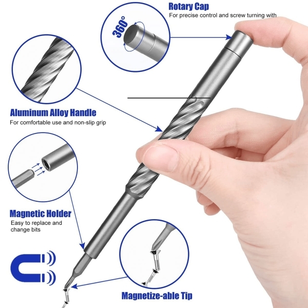 128-in-1 Precision Screwdriver & Connector Repair Kit - Image 3