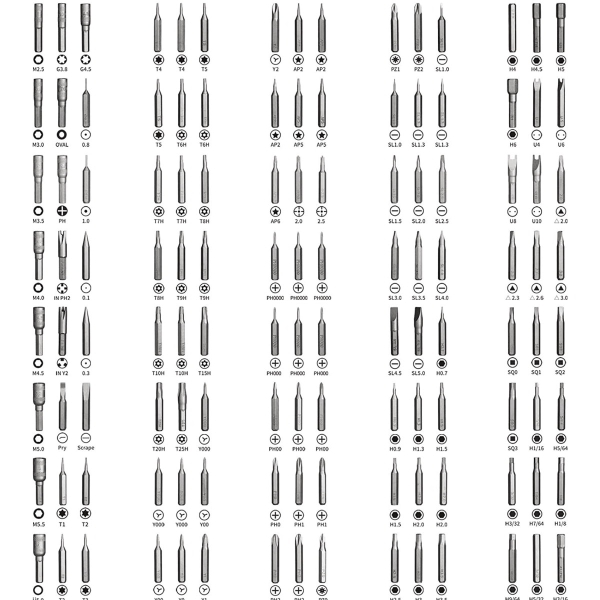 128-in-1 Precision Screwdriver & Connector Repair Kit - Image 5
