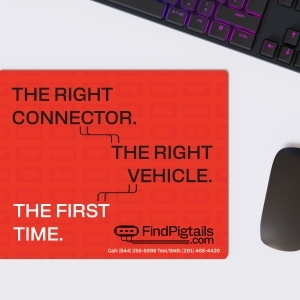 FindPigtails.com Mousepad – “The Right Connector” Edition