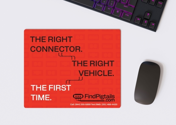 FindPigtails.com Mousepad – “The Right Connector” Edition
