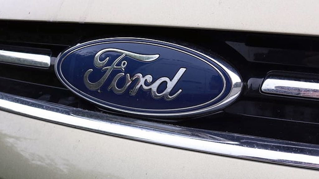 Ford Logo Emblem on car grill