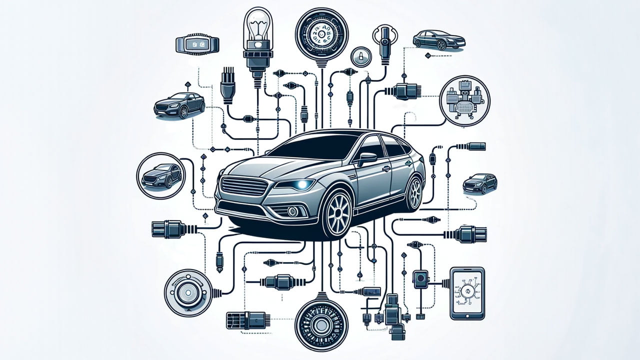 info graphic car components