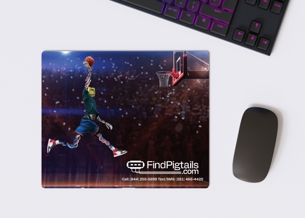FindPigtails Mousepad – “Mr. Pigtail Slam Dunk” Edition